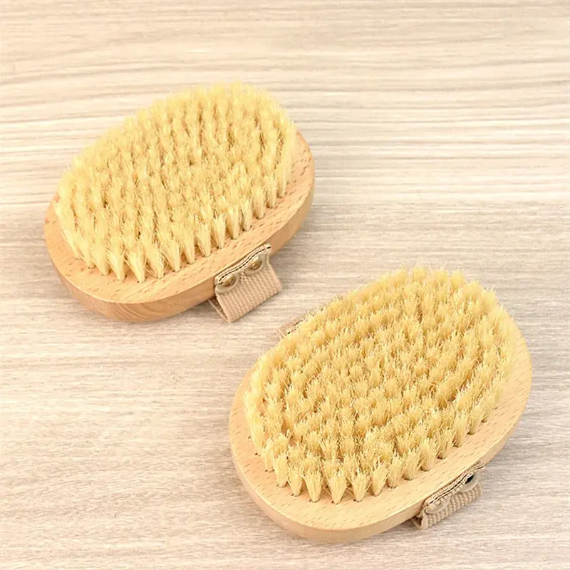 Miniatura: SPA Wooden Body Brush Natural Boar Bristle Organic
