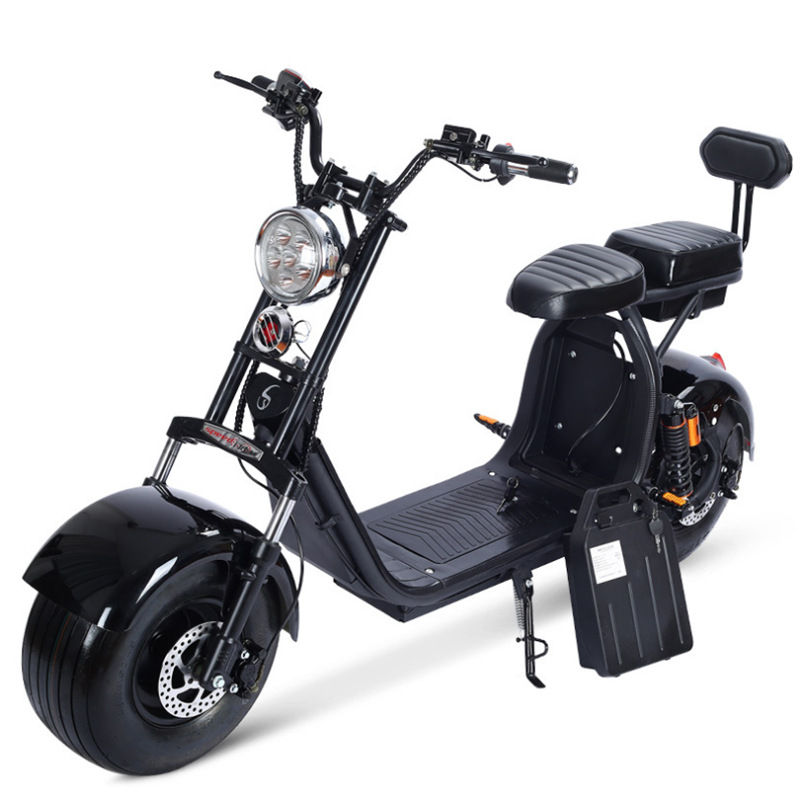الصورة المصغرة: 2025 New Fashion Citycoco High Quality 1000w/2000w 60v12a/20a Electric Scooters