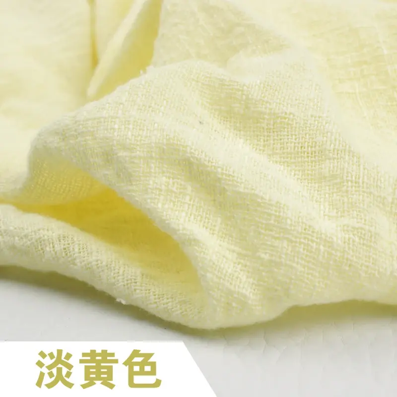 الصورة المصغرة: Soft Thin Solid Color Linen Cotton Fabric Organic