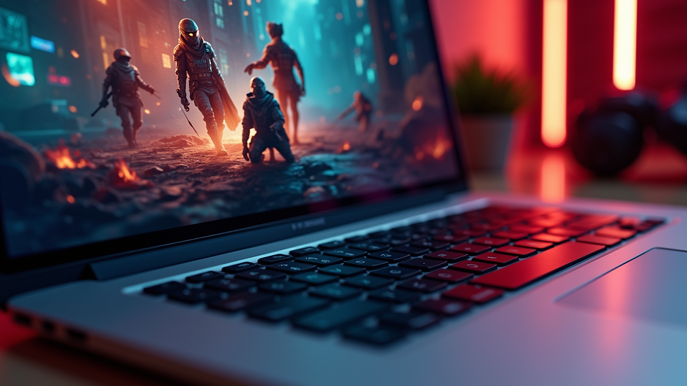 Close-up view of a laptop screen showing a multiplayer flash game lobby