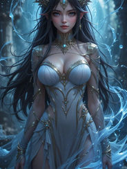 Wisteria Frostweaver - Aquamarine Oracle