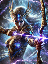 Pyxara Moonpierce – Phantom Archer of Violet Sky