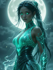 Lunaria Frostwhisper - Lady of Luminous Tundra