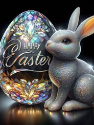 Crystal Bunny - Jeweled Easter egg
