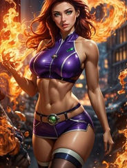 Qyreth Flameveil – Queen of Blazing Skies