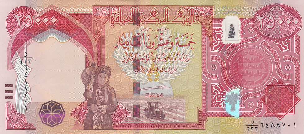 IRAQ DINARS 25 THOUSAND X 40 PCS