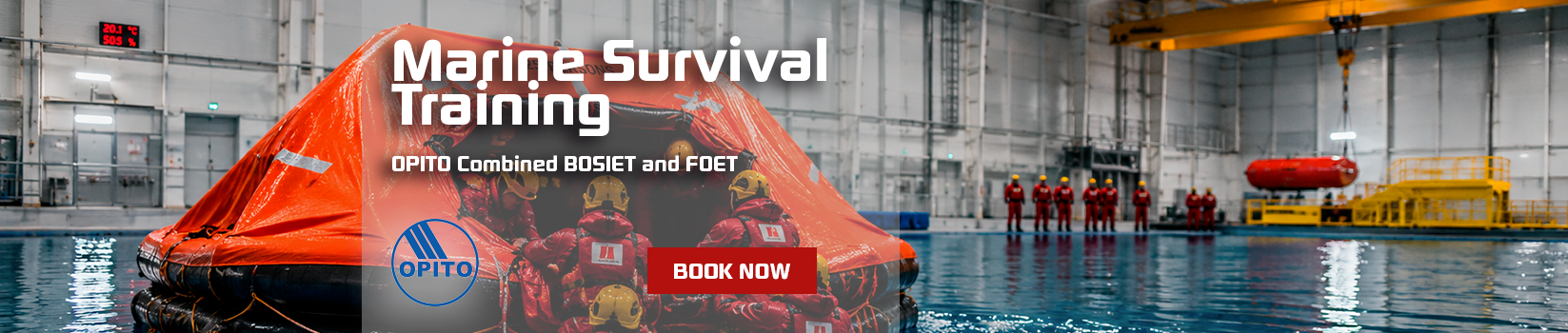 Marine survival training OPITO Bosiet FOET