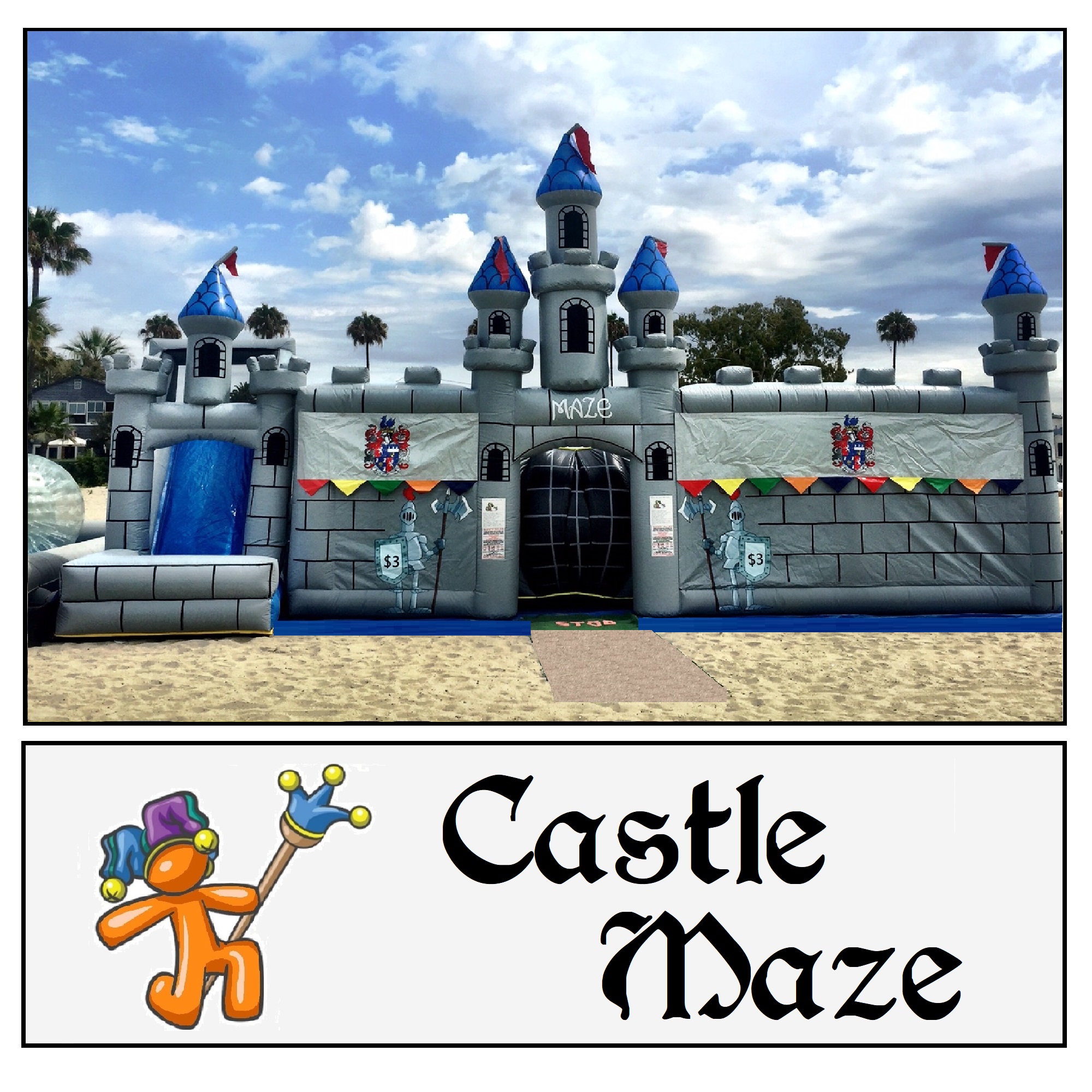 Inflatable Castle Maze and Slide