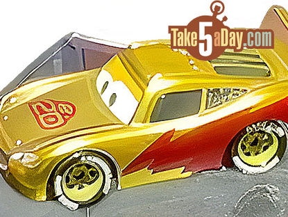 Mattel Disney Pixar 20th Anniversary Gold Lightning McQueen