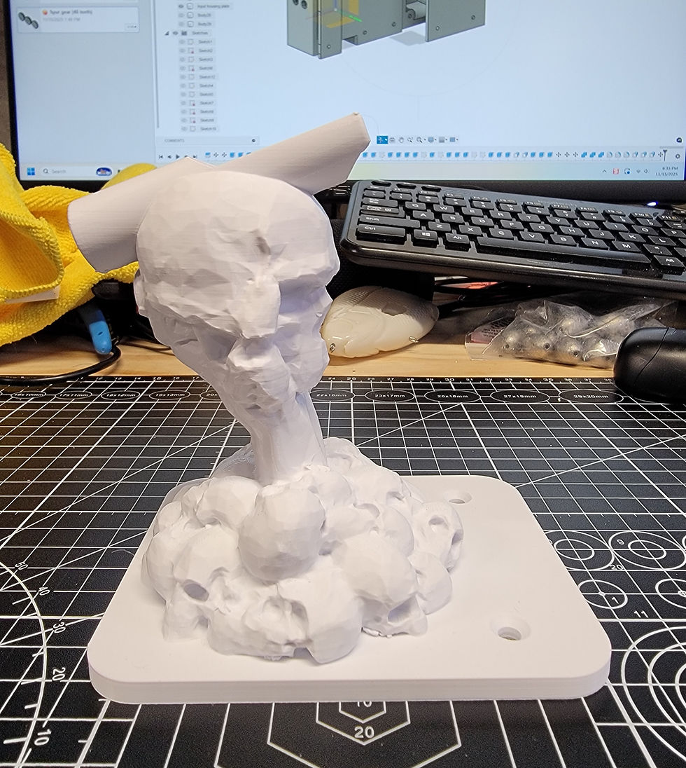 Thumbnail: Skull Design 1 Single airbrush holder