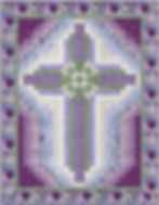 Thumbnail: Farmhouse Cross- Love Letters from TT, Wall hanging: 46" x 60"