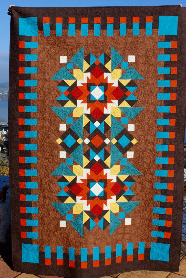 Thumbnail: Indian Summer, twin size: 56" x 84"