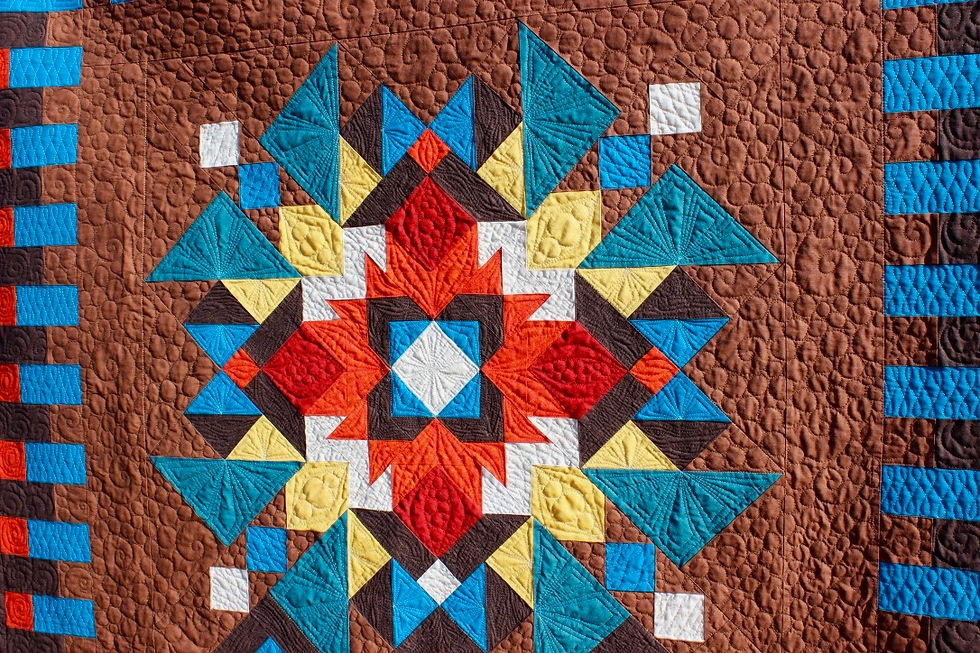 Thumbnail: Indian Summer, twin size: 56" x 84"