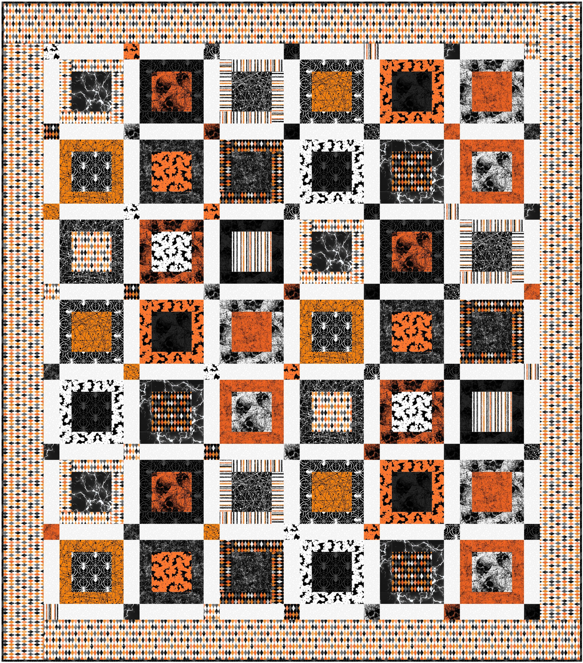 Spooky Corners - sizes: 72" x 82" and 102" x 112"