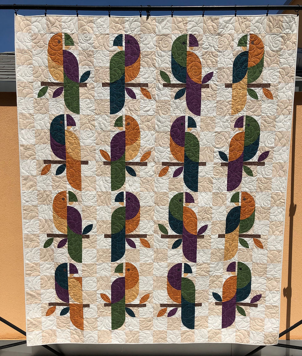 Thumbnail: Parrots, size 72" x 88"