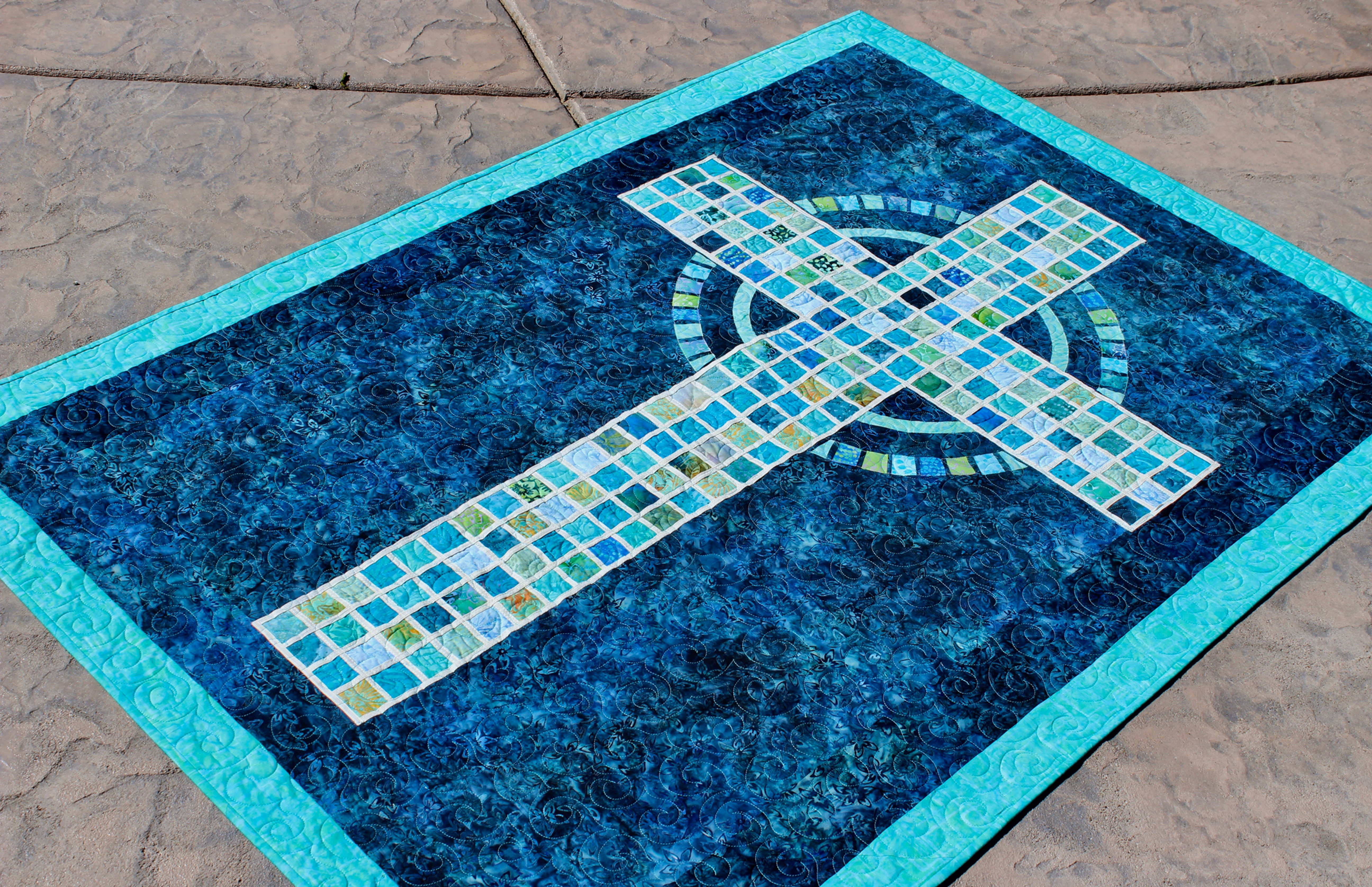 Mosaic Cross, size: 41" x 59"