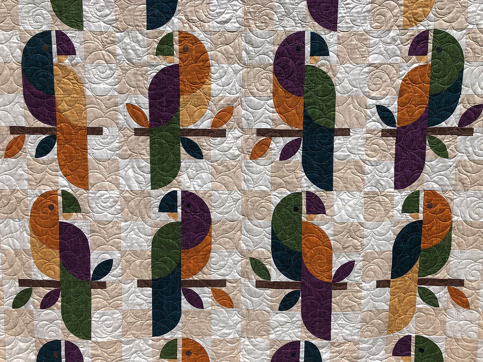 Thumbnail: Parrots, size 72" x 88"