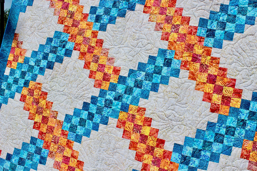 Thumbnail: Braided Triple Irish Chain, sizes: 101" x 101/ 88" x 101"/ 78" x 101" / 78"x 88"