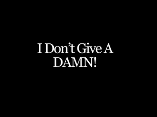 I Don't Give A DAMN!