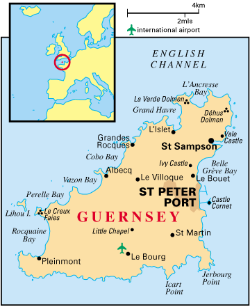 Carte de Guernesey