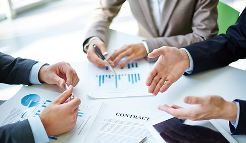Parceiros de negócio no trabalho