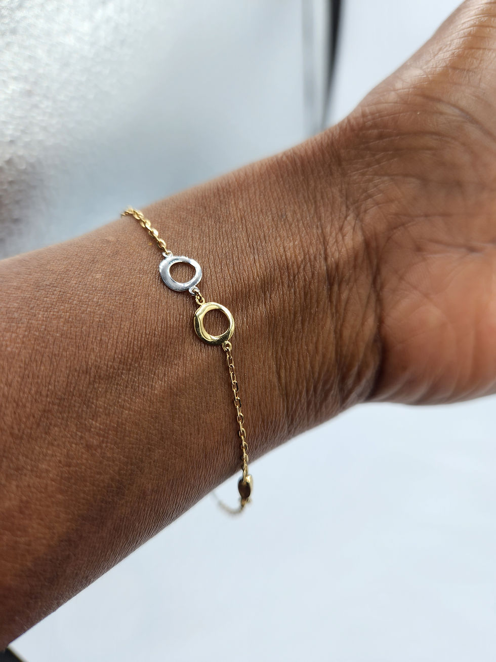 Thumbnail: Mixed Tone Hoop Bracelet at Fete Gold Halifax