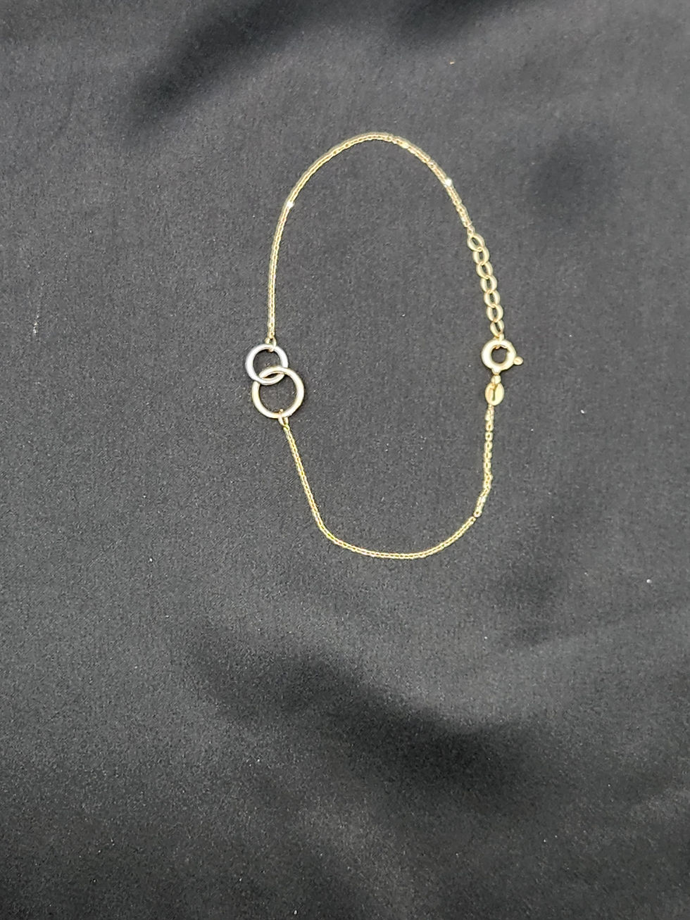 Thumbnail: Dual Circle Mixed Tone Bracelet