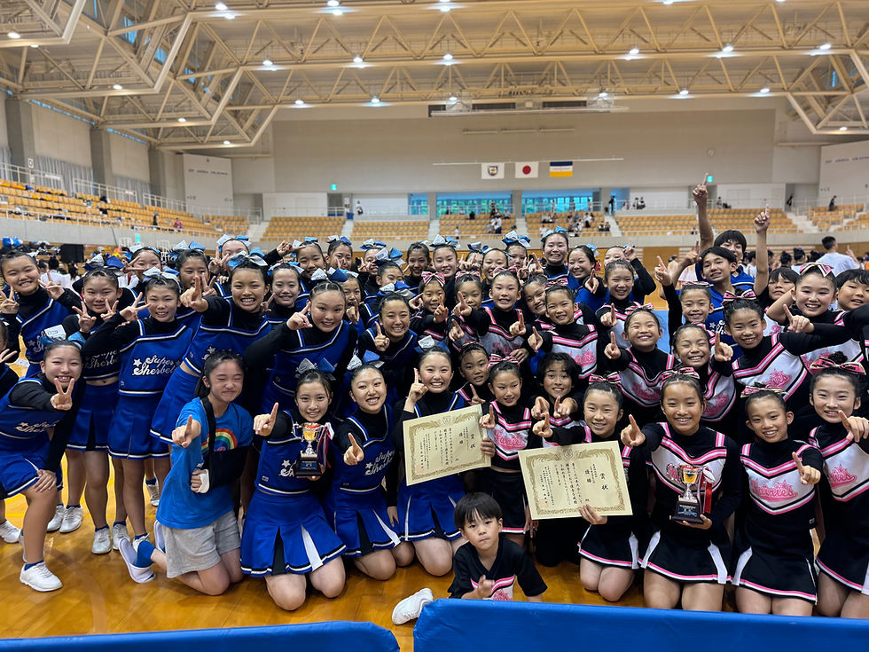 第24回 中国四国チアリーディング選手権大会　3部門で優勝🏆✨