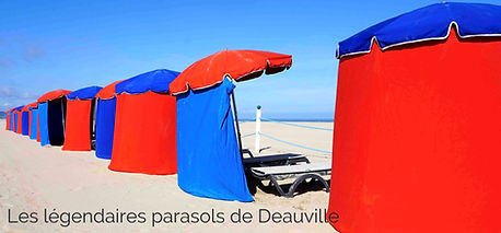 Les légendaires parasols de Deauville