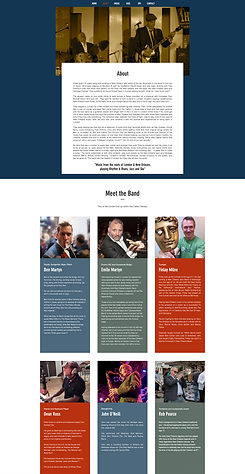 A screenshot of The Fallen Heroes website. Showing their about page.