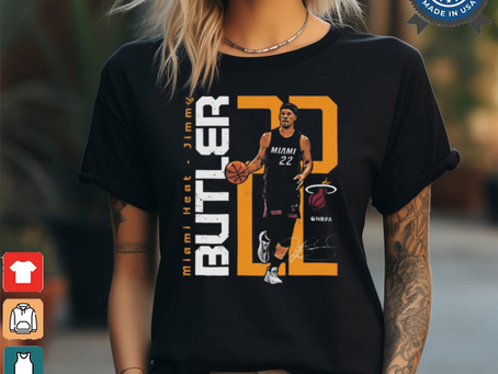 Jimmy Butler 22 Miami Heat Stretch Painting Signature Painting t shirt