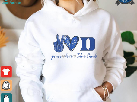 Peace Love Duke Blue Devils Shirt