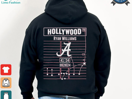 Ryan Williams Hollywood Ending Play Diagram Alabama Crimson Tide Football Shirts