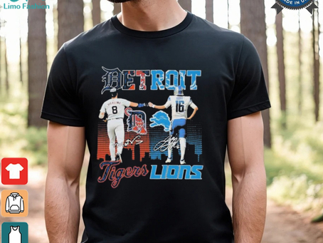 Detroit Lions Jared Goff Detroit Tigers Matt Vierling True Stars 2024 Signatures Shirt