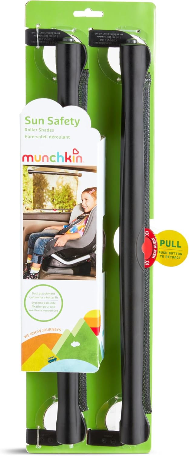 Thumbnail: Munchkin Brica Sun Safety Car Window Shade with Heat Alert, Helps Block UVA/UVB