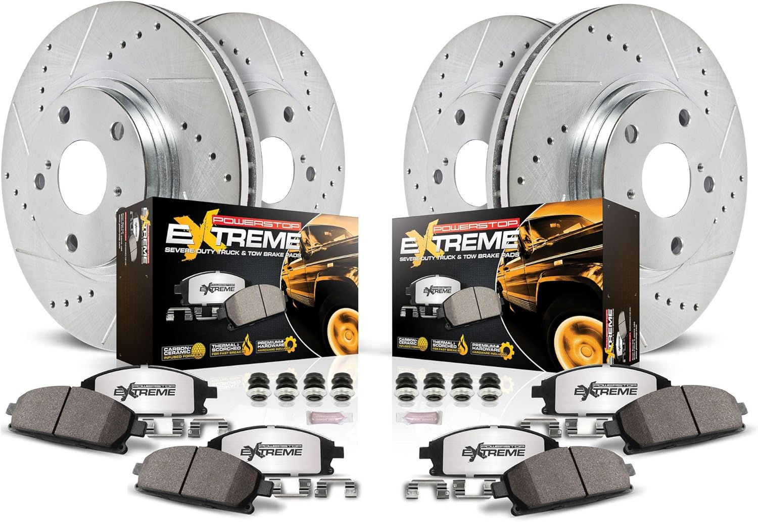 PowerStop Front & Rear Brake Kit For Toyota FJ Cruiser 2010-14 - Truck & Tow Ca