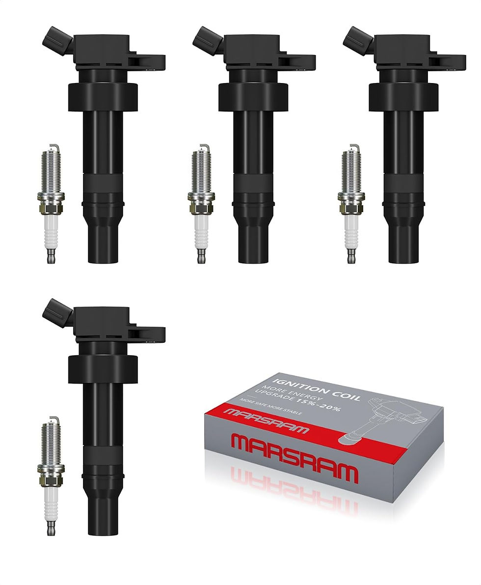 Thumbnail: Marsram Ignition Coil Pack UF596 and Double Iridium Spark Plug 4912 Compatible 