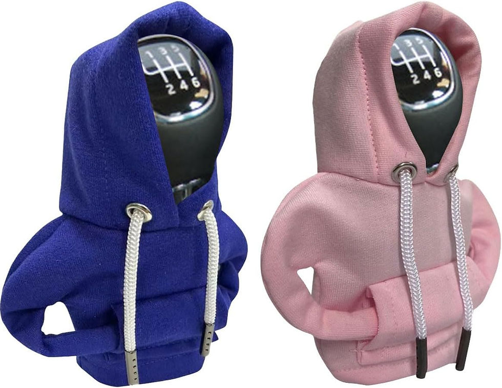 Thumbnail: Car Gear Shift Cover, Fashionable Hoodie Car Shift Knob, Winter Warm Gear Shift