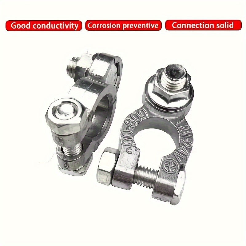 Thumbnail: 1 Pair Battery Clamp Terminal For Car Battery Charging With Quick Release Conne