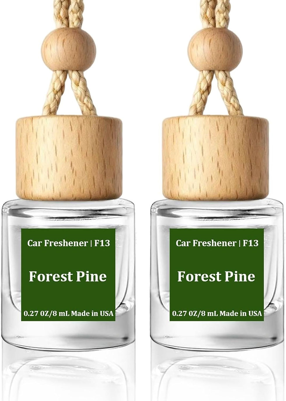 Thumbnail: HoogaLife Car Air Freshener Diffuser 2 Pack Hanging Air Freshener - New Car Fra