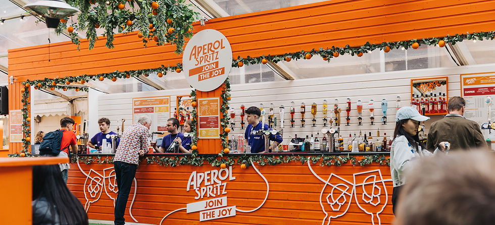 Aperol Bar at Underbelly at the Edinburgh Fringe