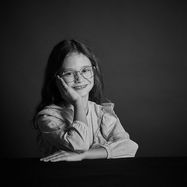 Portrait noir et blanc d’élève