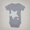Grey Star Onesie