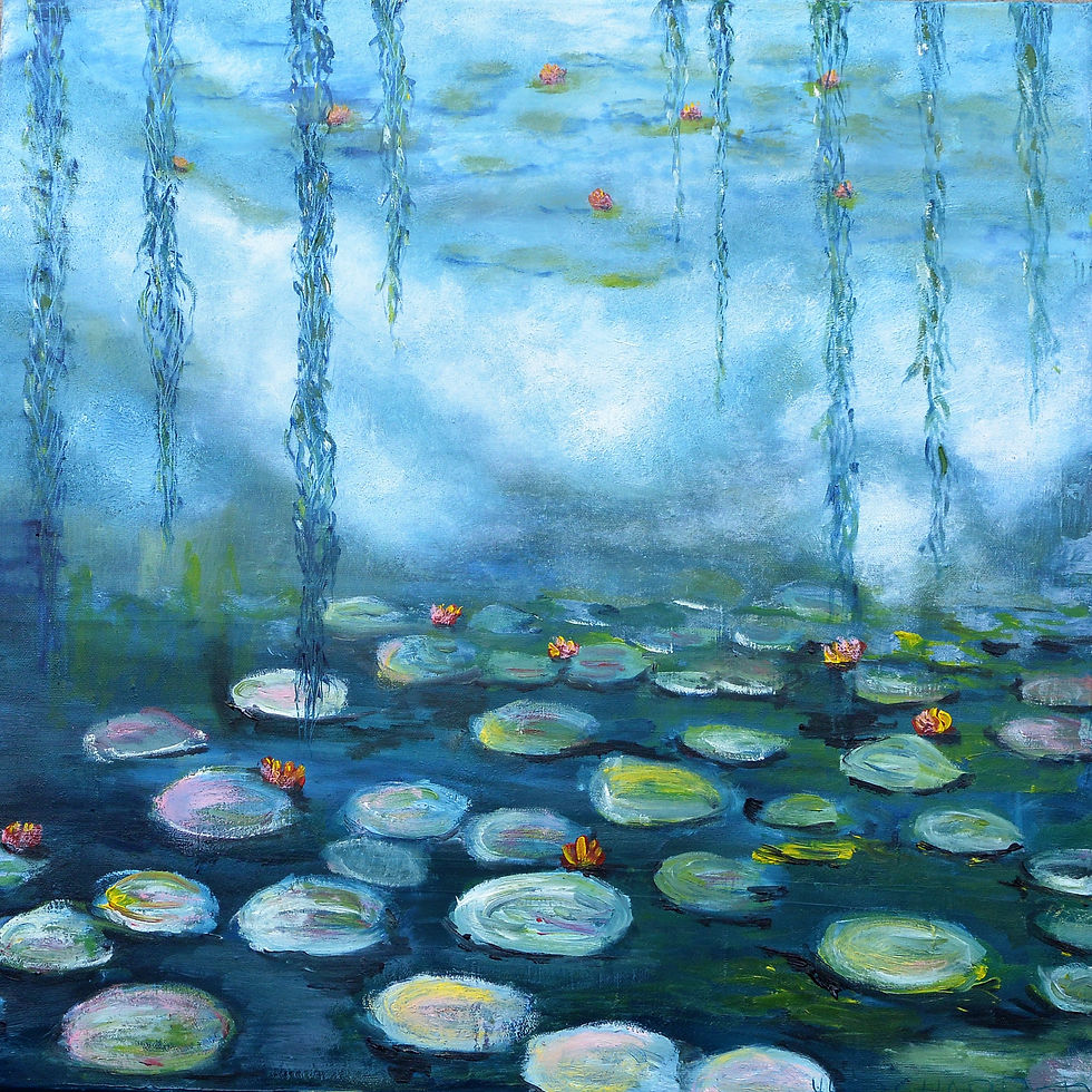 Seerosen III - frei nach Monet