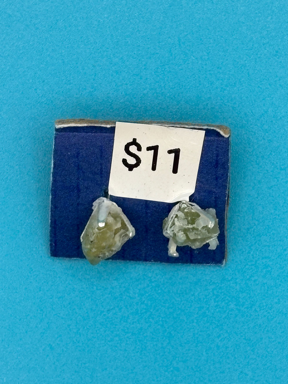 Thumbnail: Peridot Stainless Steel Stud Earrings