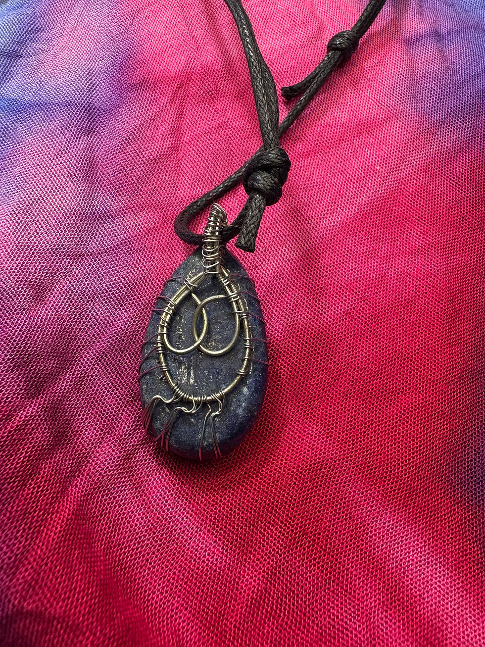 Thumbnail: Handmade Lapis Lazuli Talisman