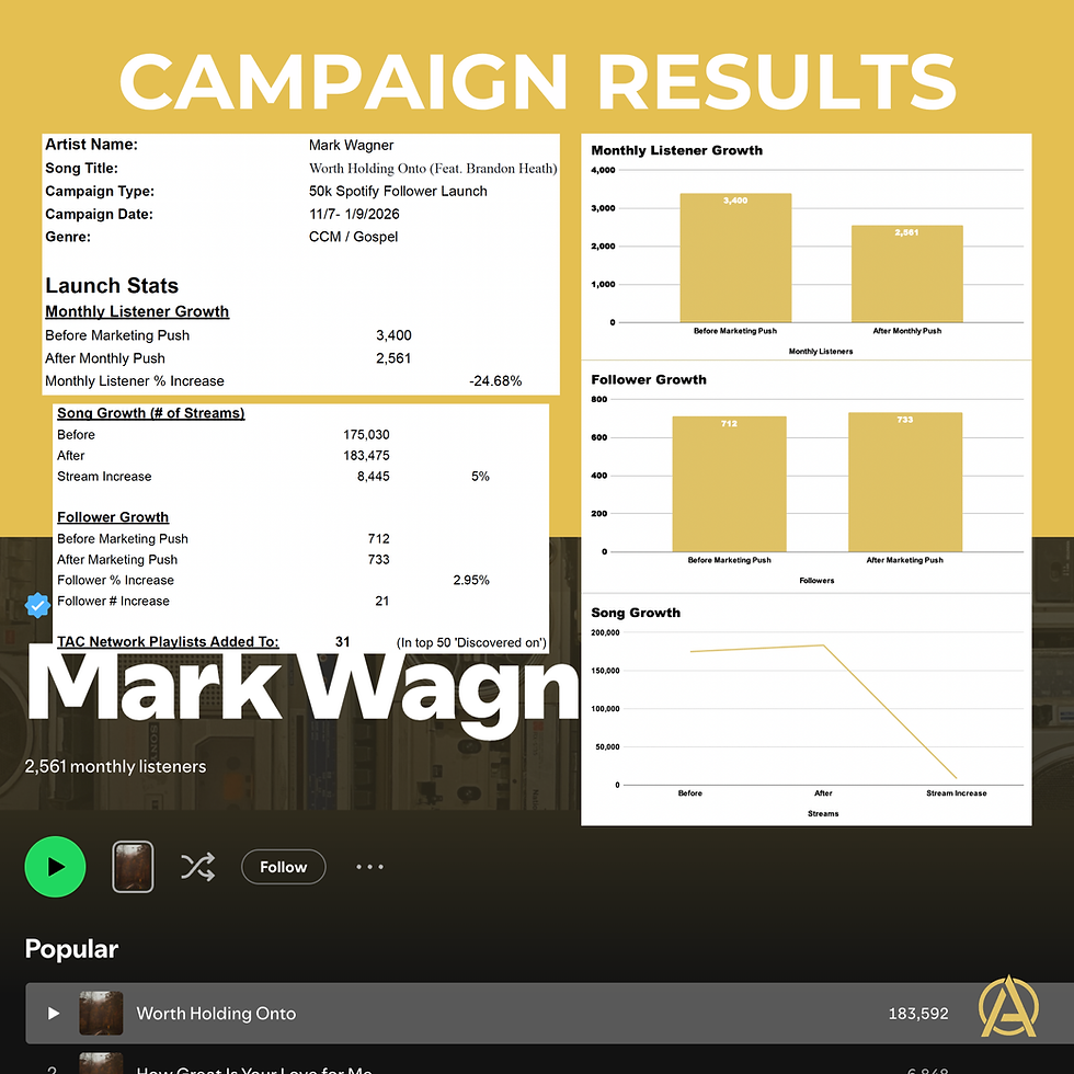 Mark Wagner - Worth Holding Onto - Launch Campaign Results