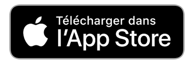 Logos officiels Google Play et Apple App Store pour télécharger Lumyeye