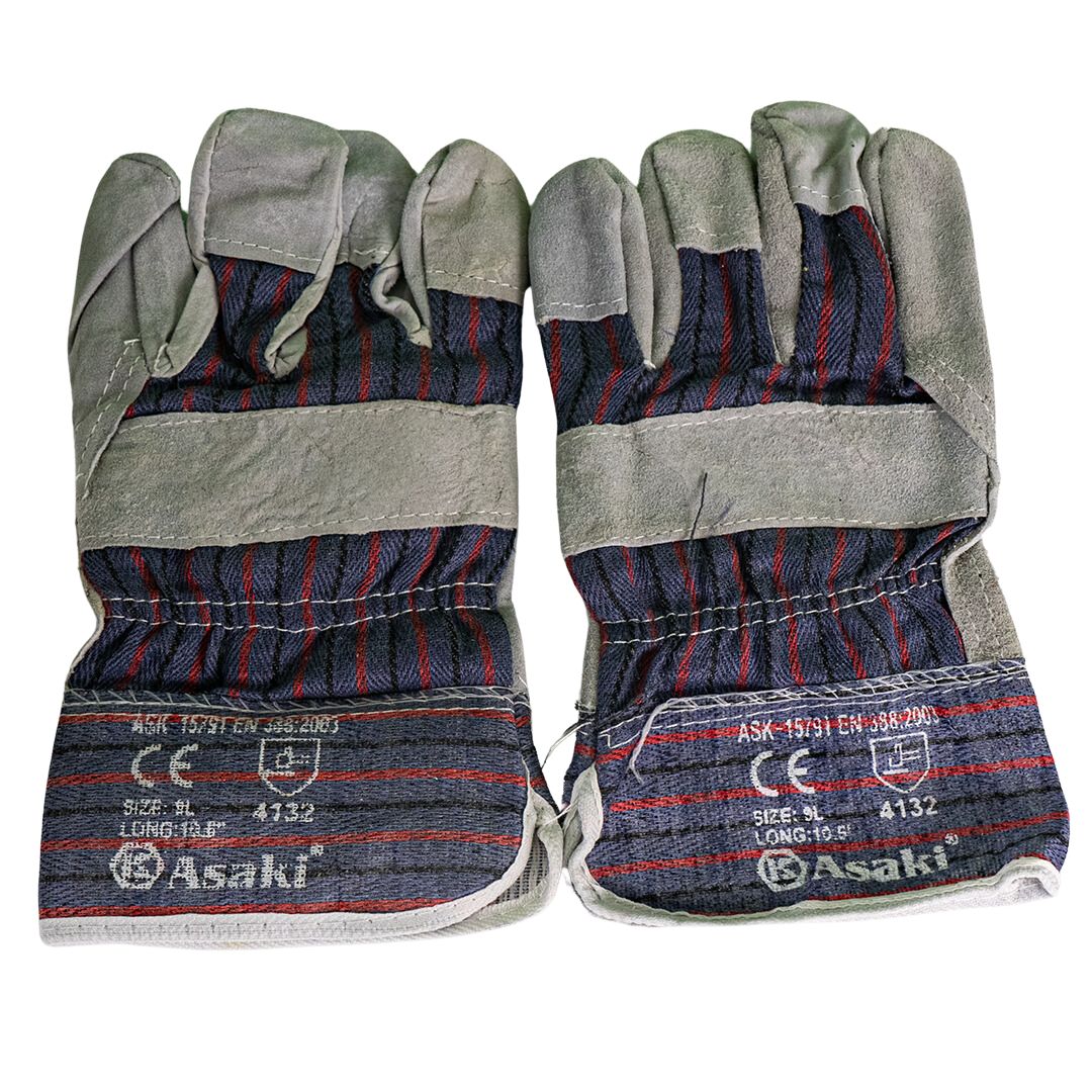 GUANTES CUERO SOLDADOR ASAKI