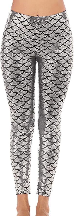 Silver mermaid leggings